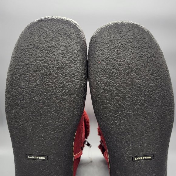 Land's End Suede Faux Fur Lined Booties - Picture 2 of 15